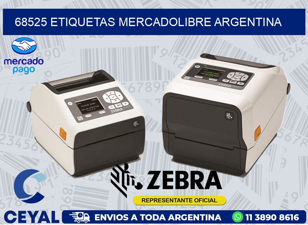 68525 ETIQUETAS MERCADOLIBRE ARGENTINA