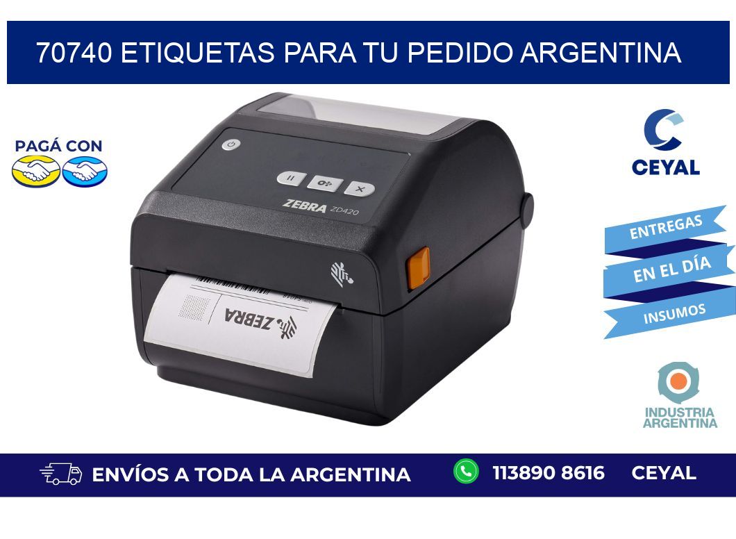 70740 ETIQUETAS PARA TU PEDIDO ARGENTINA