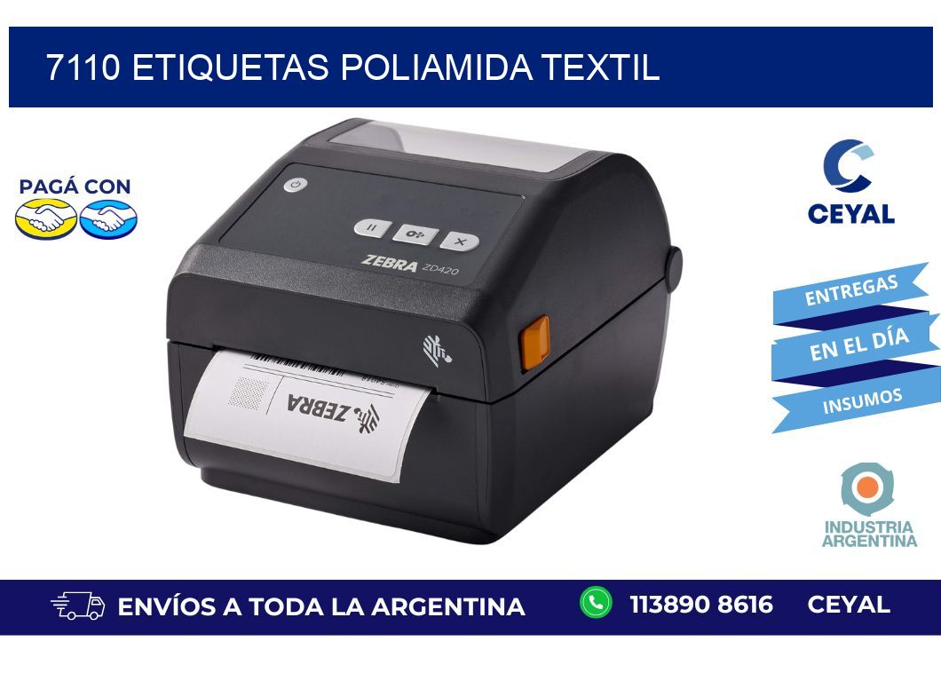 7110 ETIQUETAS POLIAMIDA TEXTIL