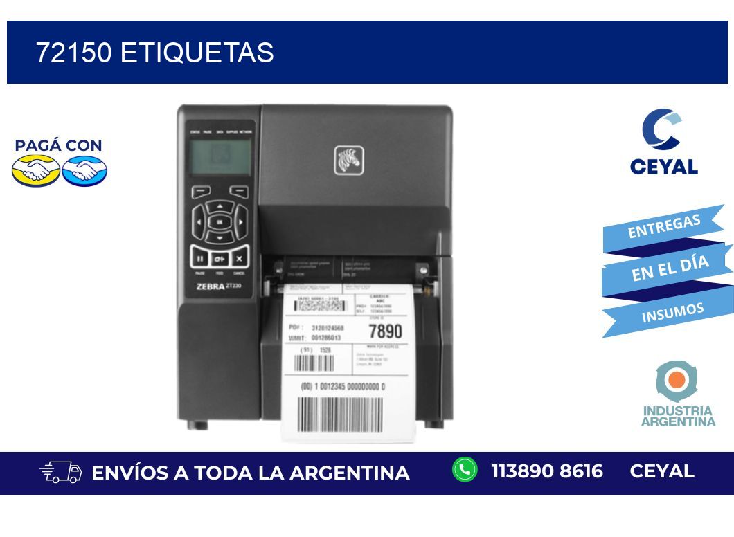 72150 ETIQUETAS