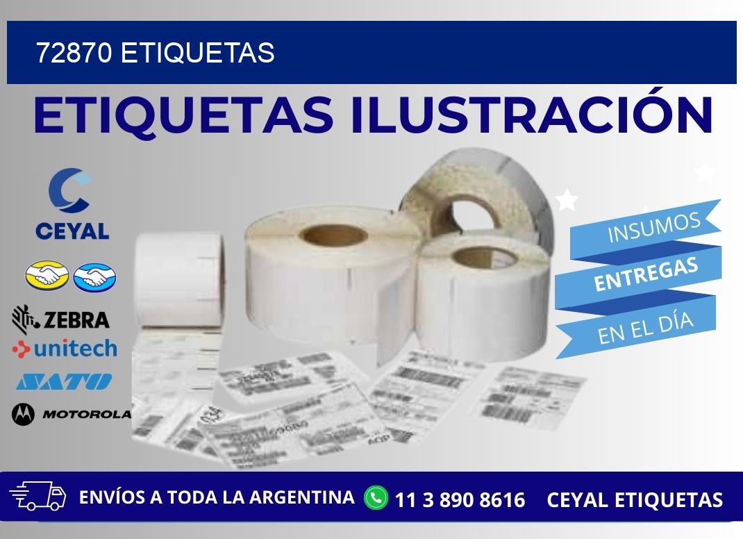 72870 ETIQUETAS