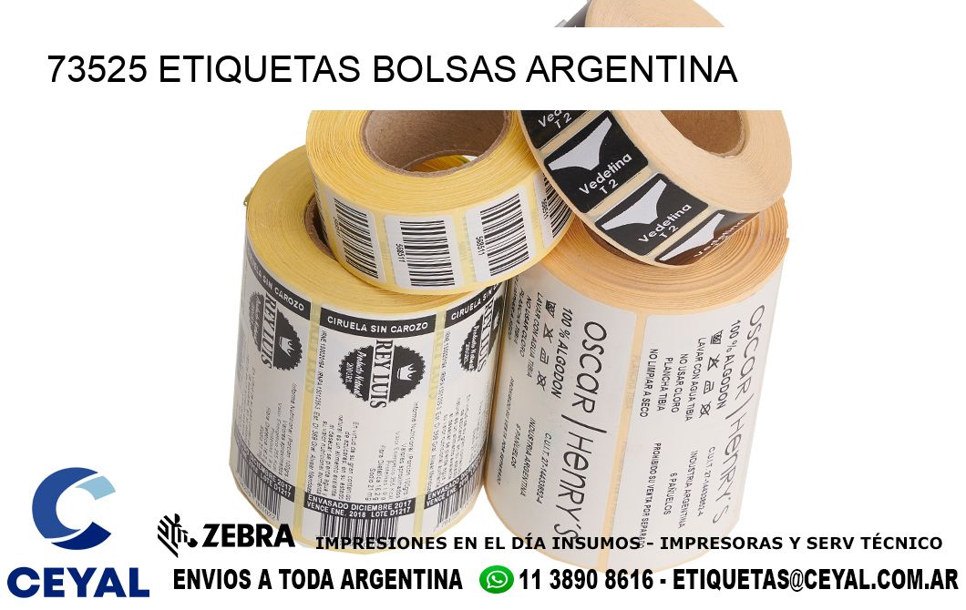 73525 ETIQUETAS BOLSAS ARGENTINA