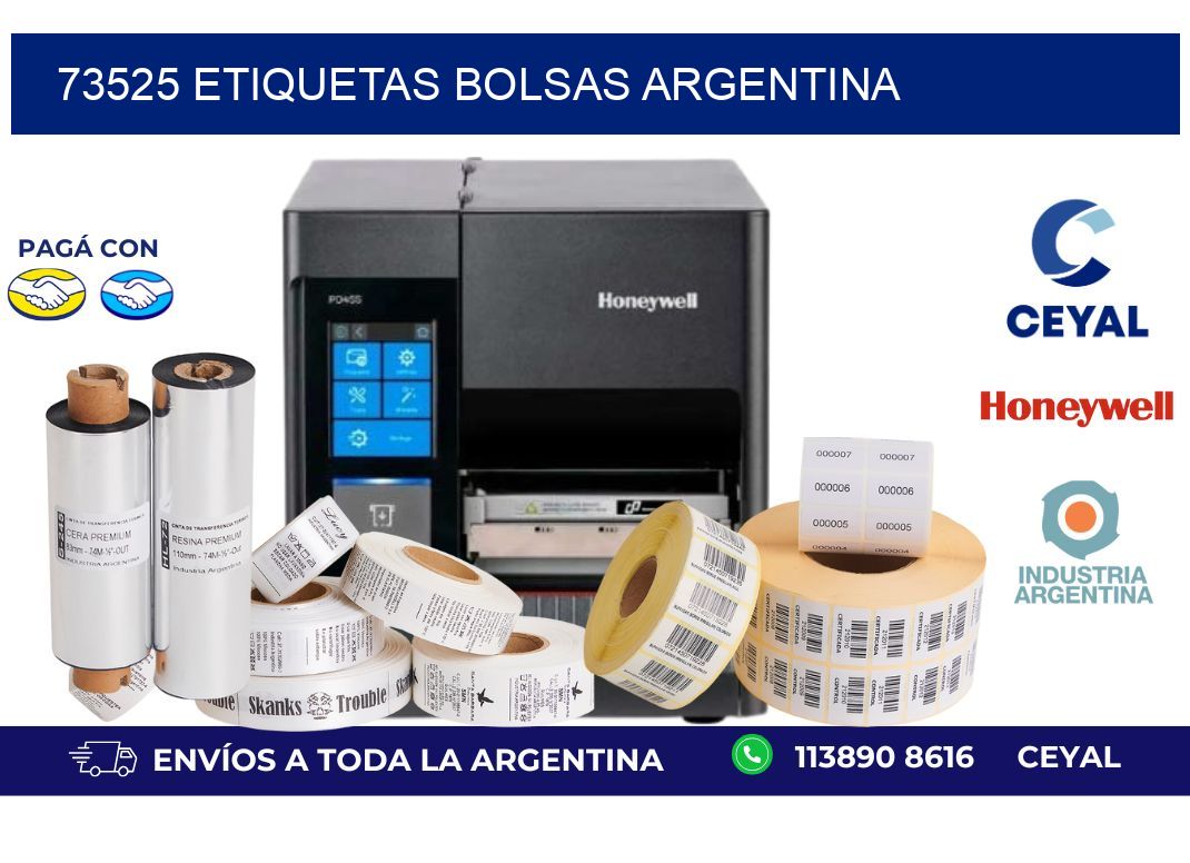 73525 ETIQUETAS BOLSAS ARGENTINA