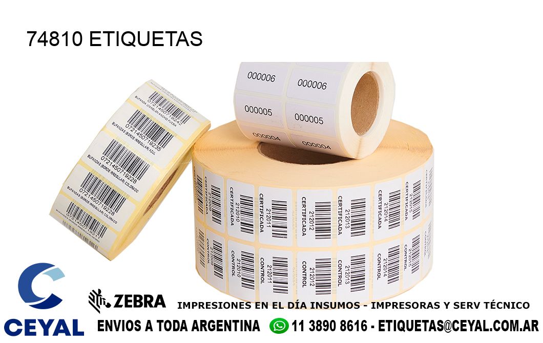 74810 ETIQUETAS