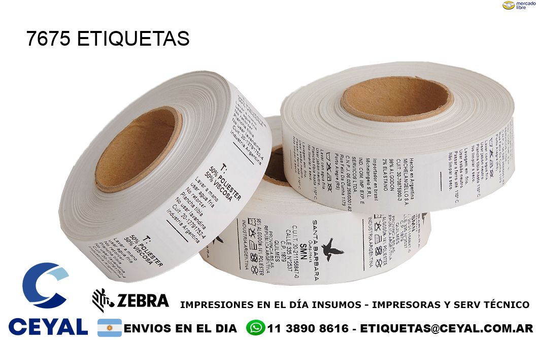 7675 ETIQUETAS