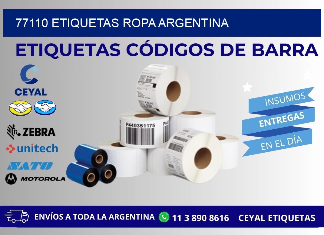 77110 ETIQUETAS ROPA ARGENTINA