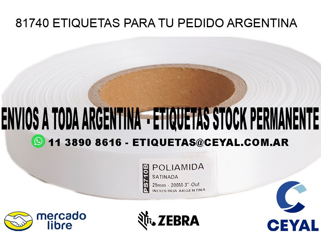 81740 ETIQUETAS PARA TU PEDIDO ARGENTINA