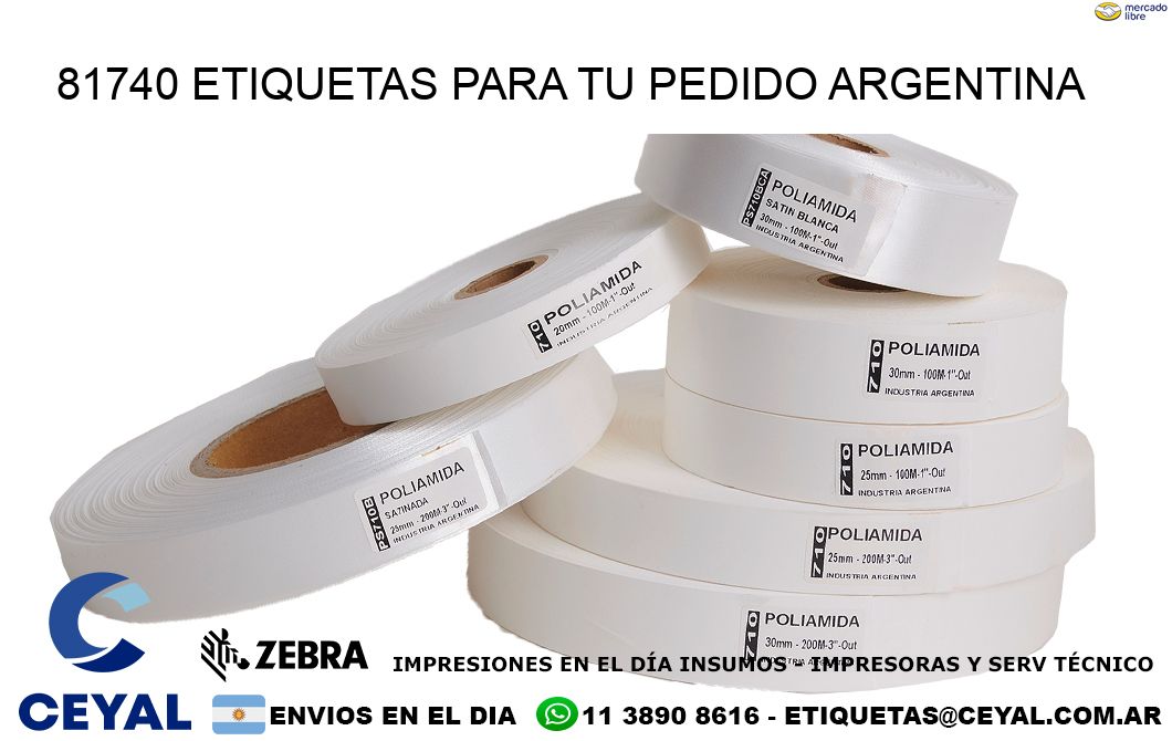 81740 ETIQUETAS PARA TU PEDIDO ARGENTINA
