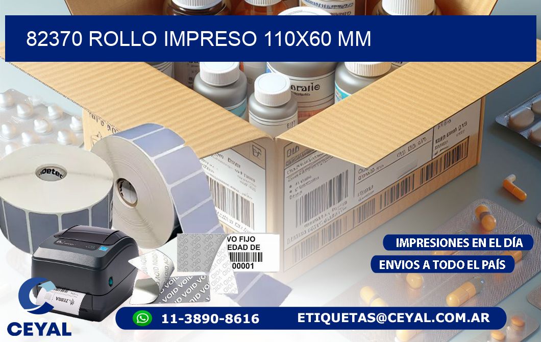 82370 ROLLO IMPRESO 110x60 mm