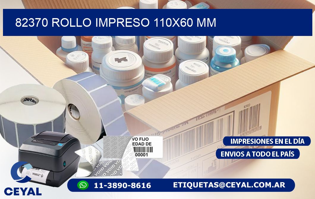 82370 ROLLO IMPRESO 110x60 mm