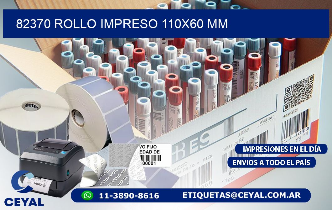 82370 ROLLO IMPRESO 110x60 mm