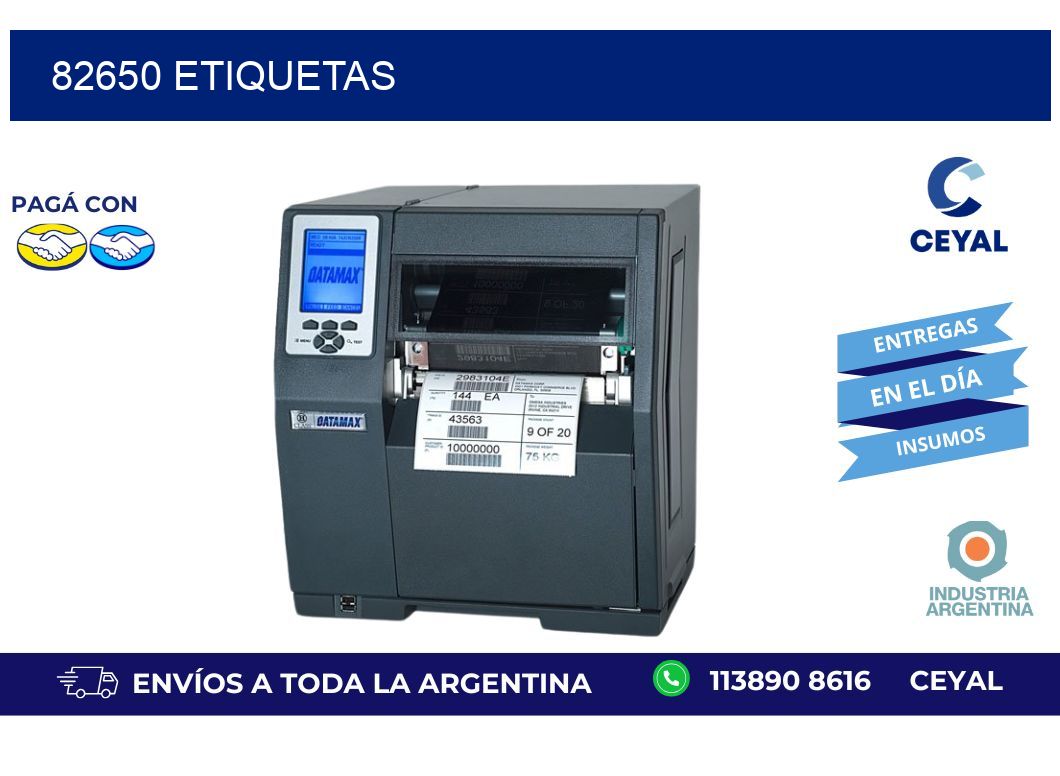 82650 ETIQUETAS