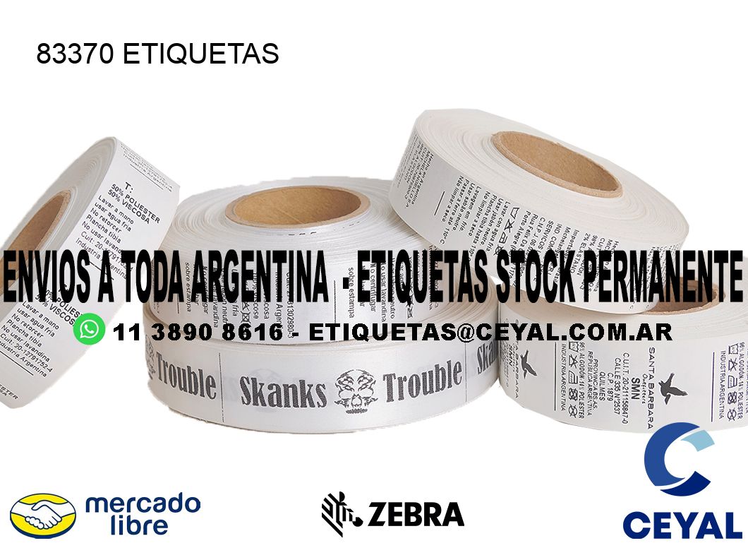 83370 ETIQUETAS