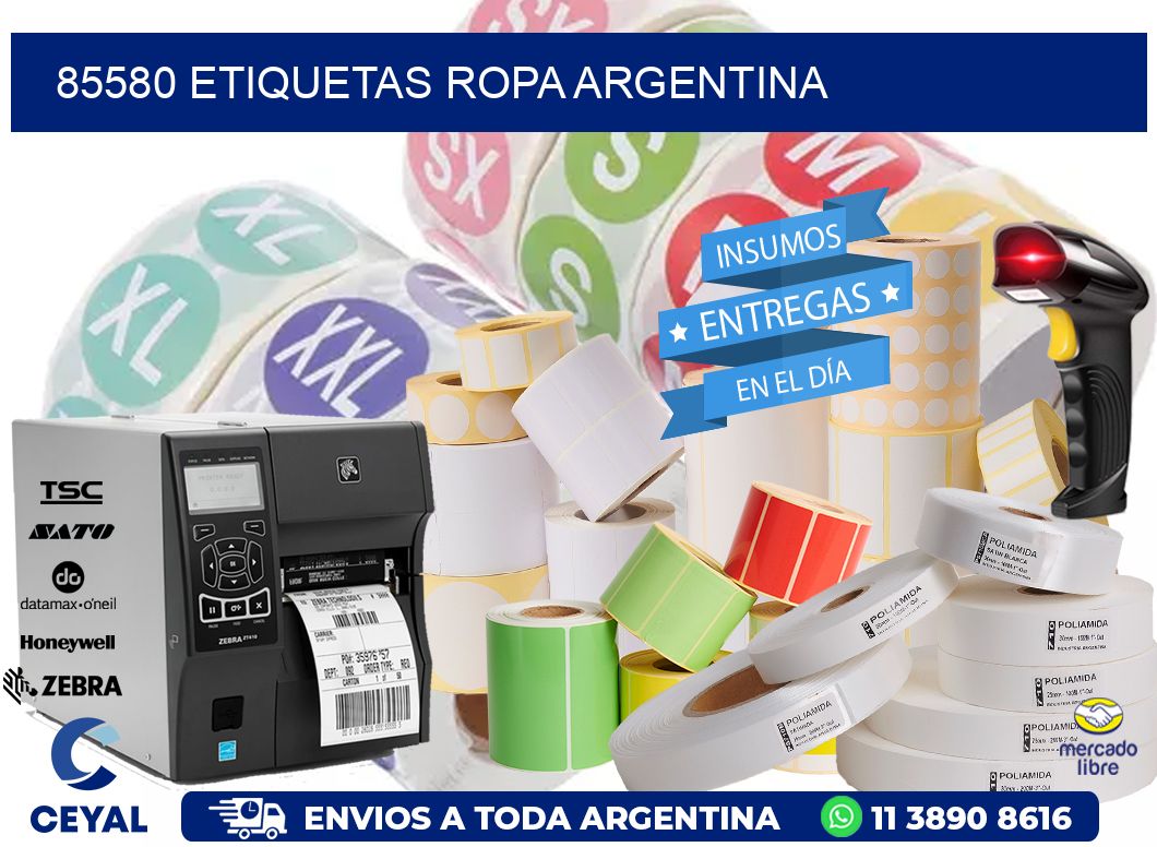 85580 ETIQUETAS ROPA ARGENTINA