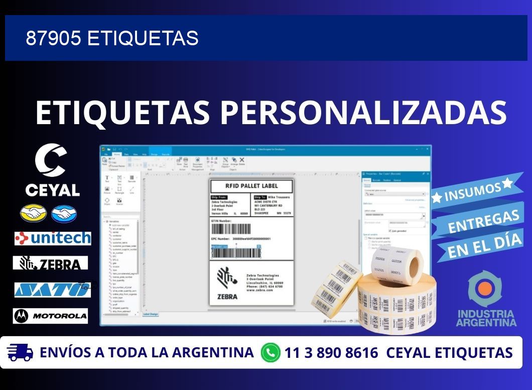 87905 ETIQUETAS