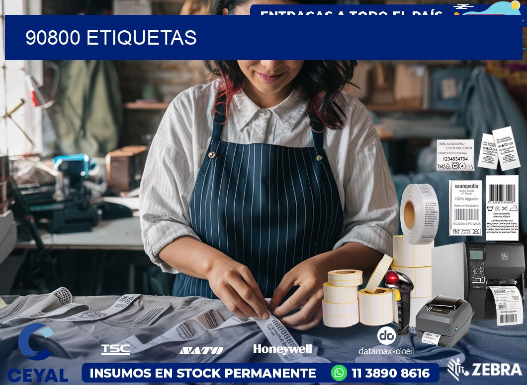 90800 ETIQUETAS