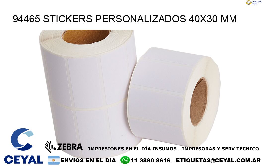 94465 STICKERS PERSONALIZADOS 40x30 mm