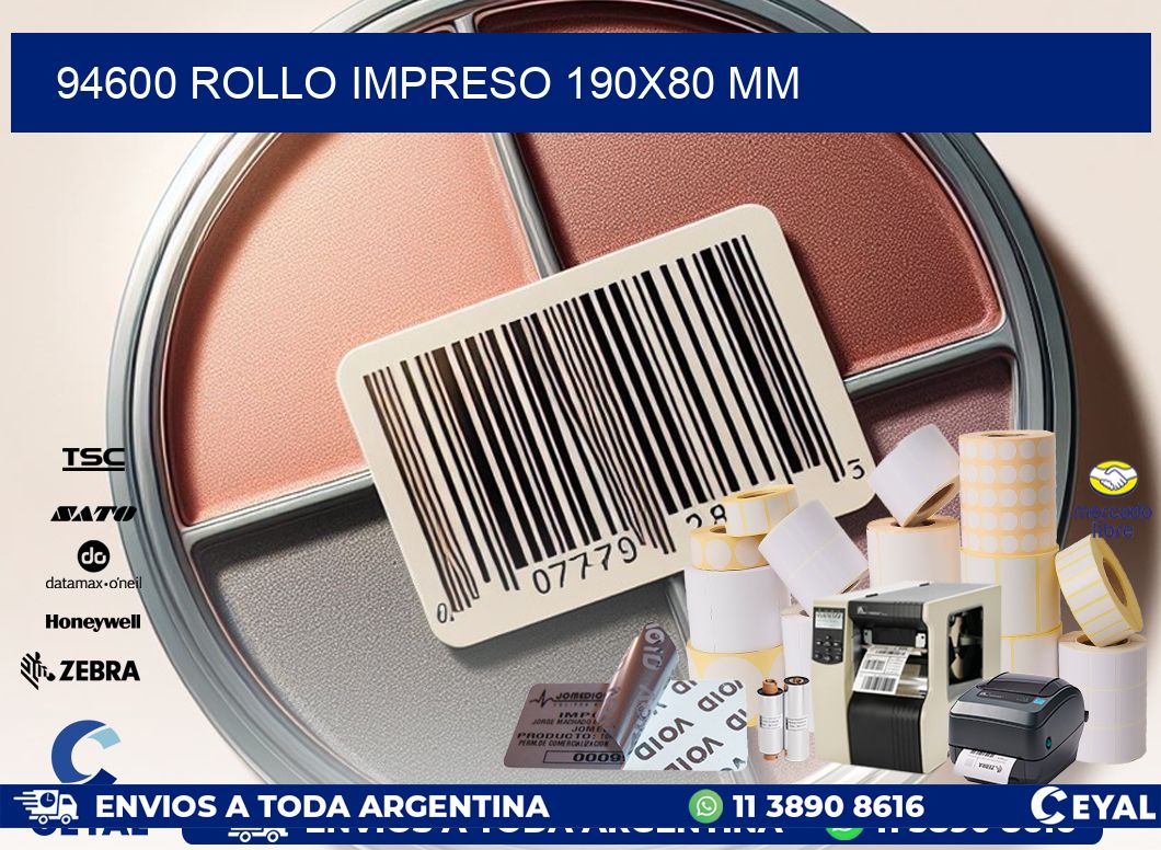 94600 ROLLO IMPRESO 190×80 mm