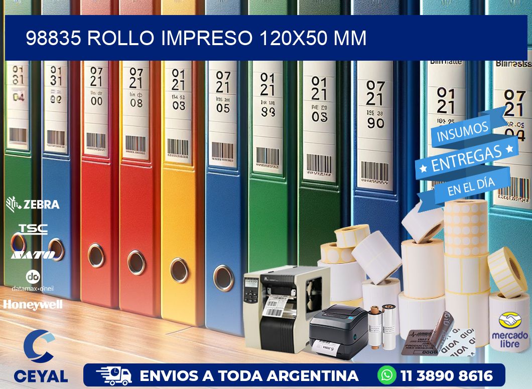 98835 ROLLO IMPRESO 120x50 mm