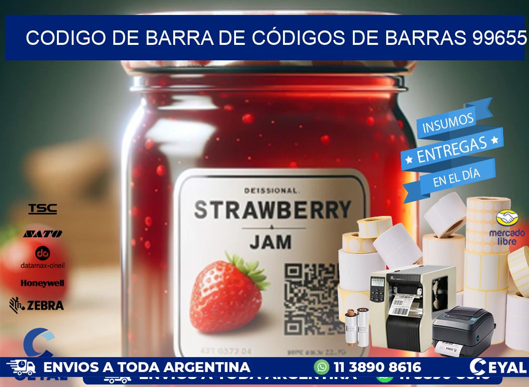 CODIGO DE BARRA DE CÓDIGOS DE BARRAS 99655