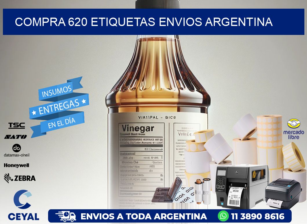 COMPRA 620 ETIQUETAS ENVIOS ARGENTINA