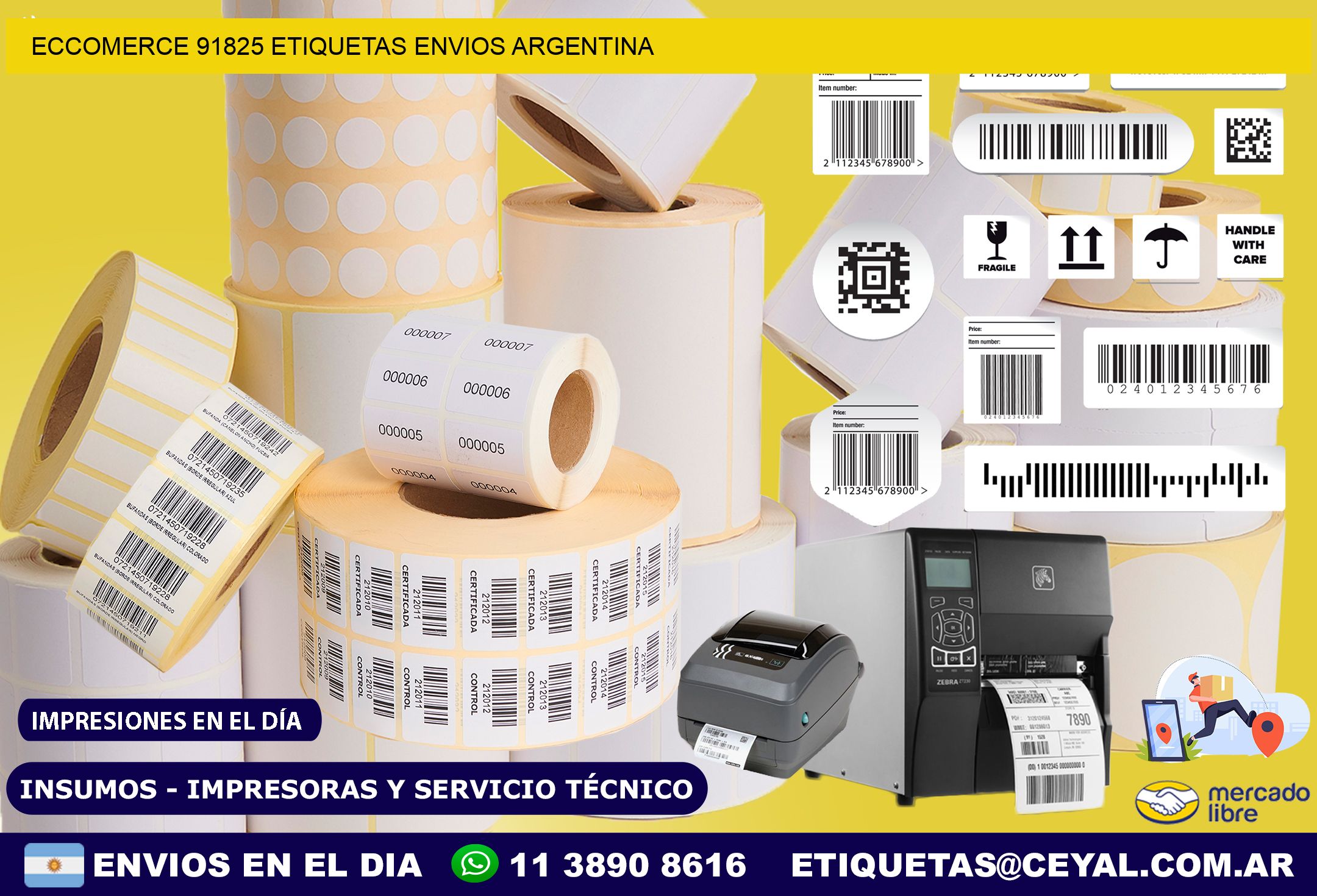 ECCOMERCE 91825 ETIQUETAS ENVIOS ARGENTINA