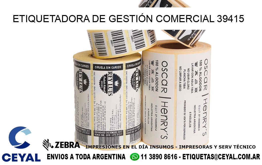 ETIQUETADORA DE GESTIÓN COMERCIAL 39415