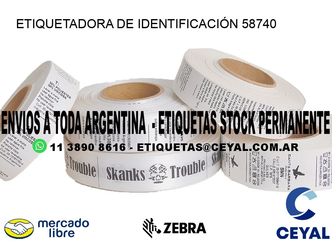 ETIQUETADORA DE IDENTIFICACIÓN 58740