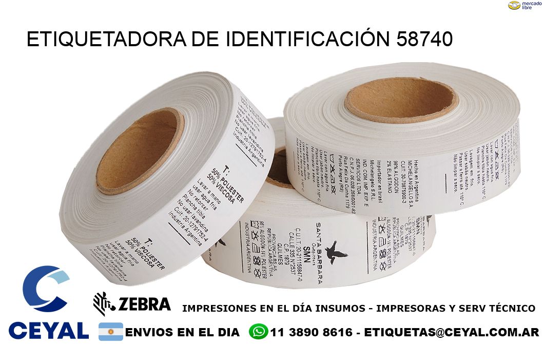 ETIQUETADORA DE IDENTIFICACIÓN 58740