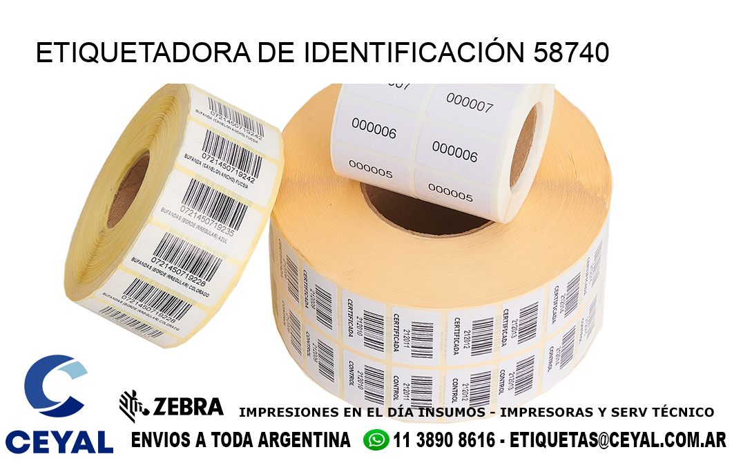 ETIQUETADORA DE IDENTIFICACIÓN 58740