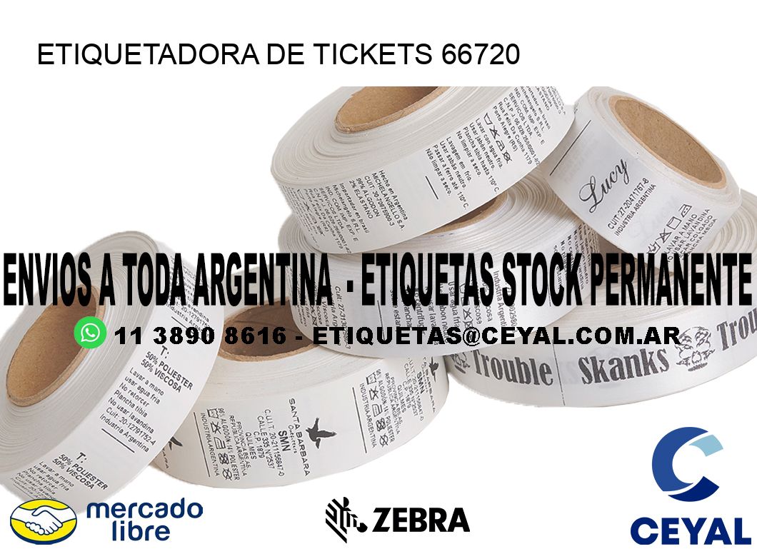 ETIQUETADORA DE TICKETS 66720