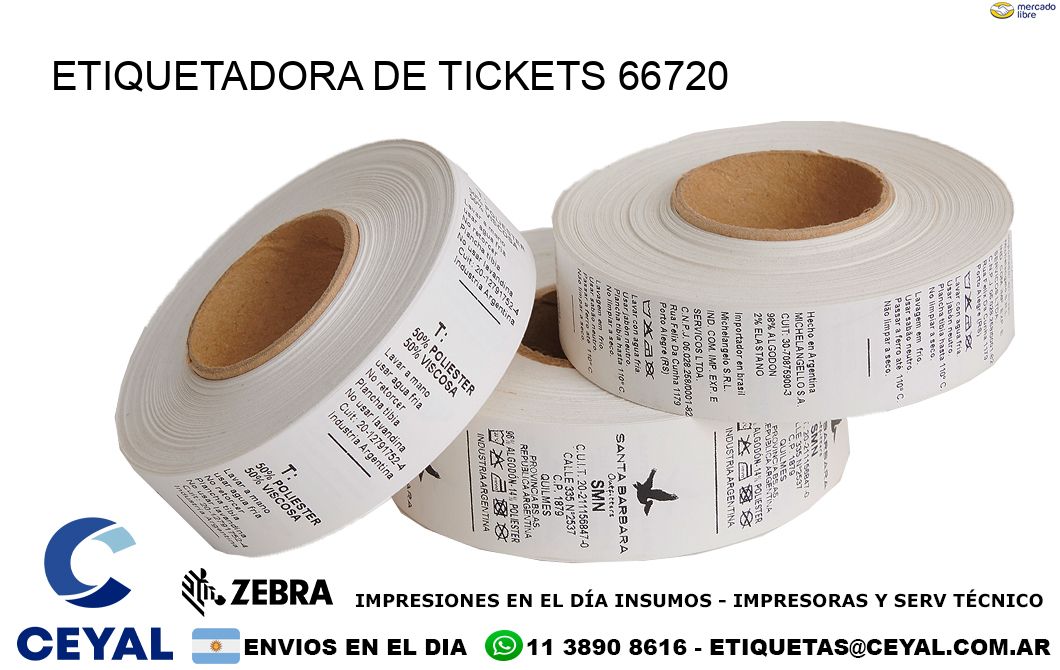 ETIQUETADORA DE TICKETS 66720