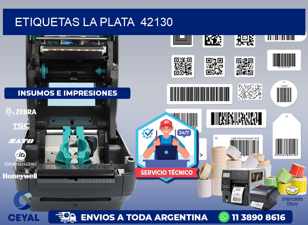 ETIQUETAS LA PLATA 42130