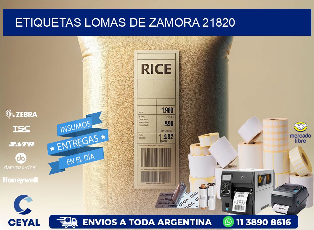 ETIQUETAS LOMAS DE ZAMORA 21820