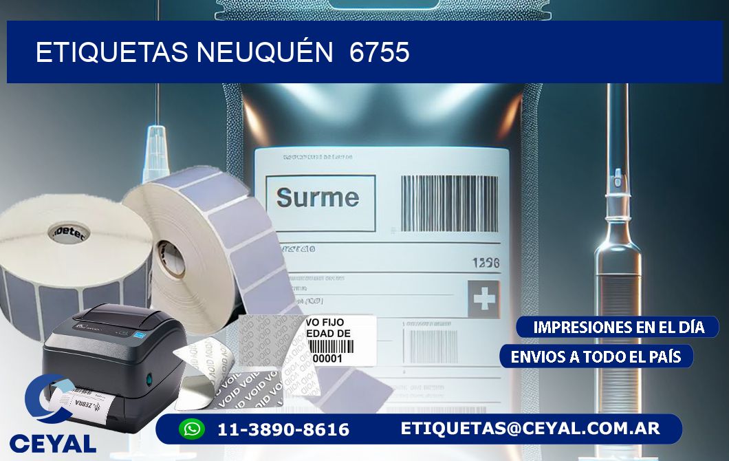 ETIQUETAS NEUQUÉN  6755