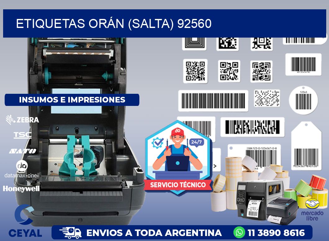 ETIQUETAS ORÁN (SALTA) 92560