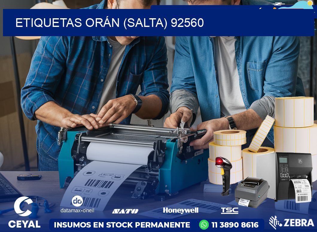 ETIQUETAS ORÁN (SALTA) 92560
