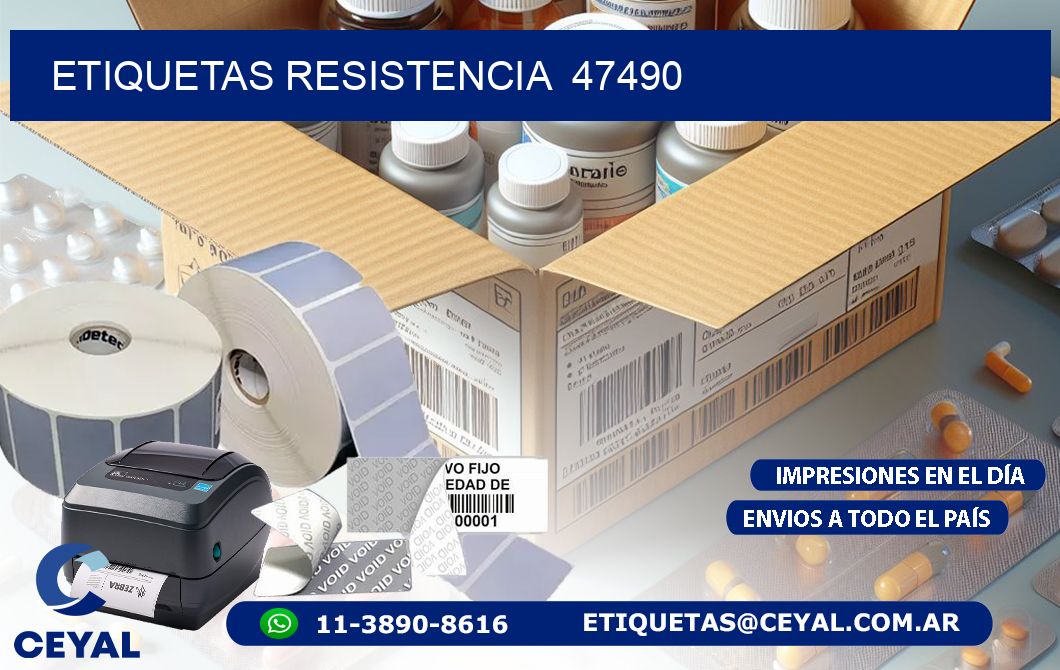 ETIQUETAS RESISTENCIA  47490