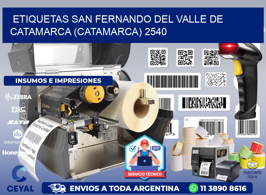 ETIQUETAS SAN FERNANDO DEL VALLE DE CATAMARCA (CATAMARCA) 2540