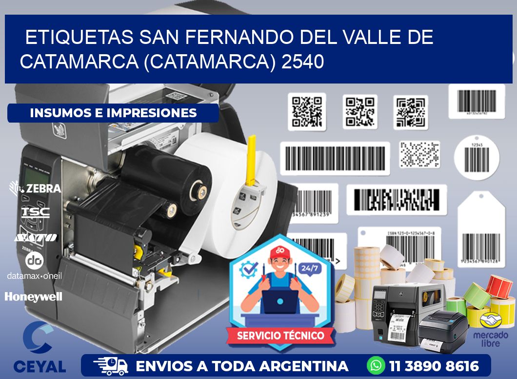 ETIQUETAS SAN FERNANDO DEL VALLE DE CATAMARCA (CATAMARCA) 2540