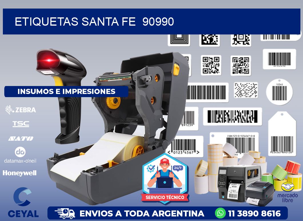 ETIQUETAS SANTA FE  90990