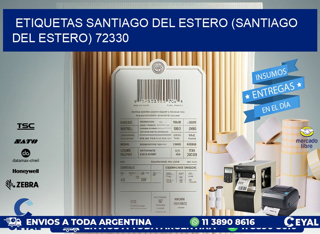 ETIQUETAS SANTIAGO DEL ESTERO (SANTIAGO DEL ESTERO) 72330