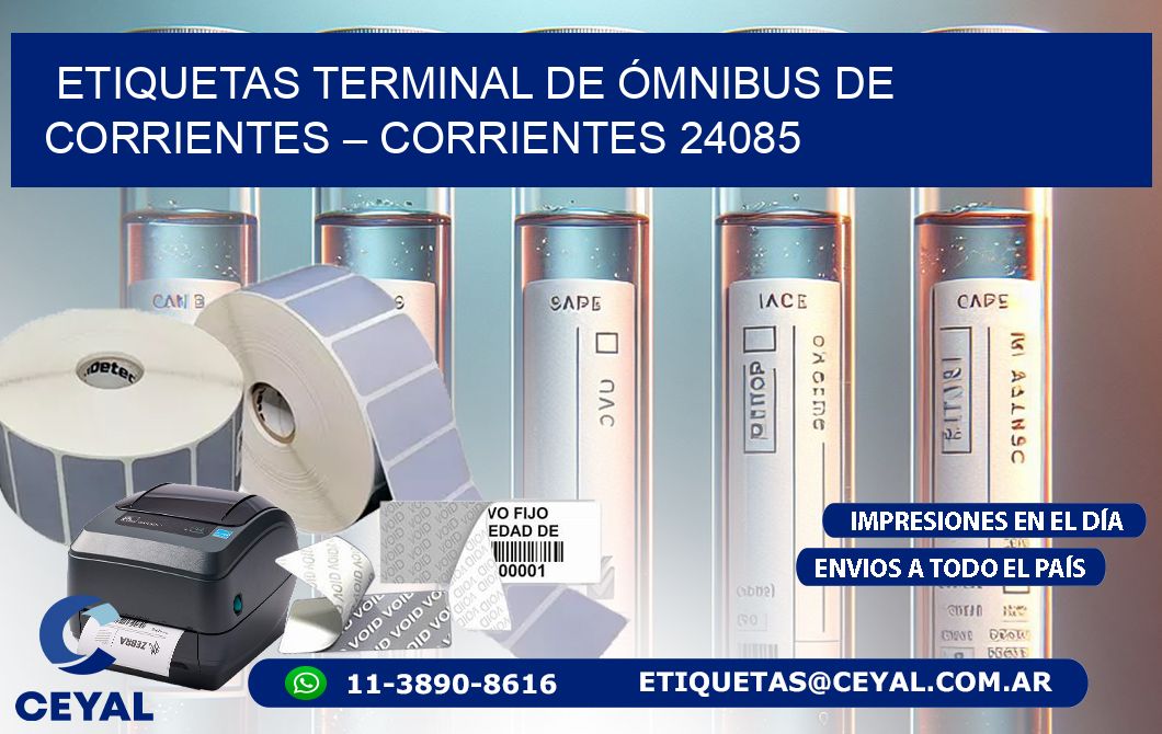 ETIQUETAS TERMINAL DE ÓMNIBUS DE CORRIENTES – CORRIENTES 24085