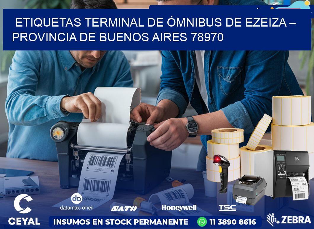 ETIQUETAS TERMINAL DE ÓMNIBUS DE EZEIZA – PROVINCIA DE BUENOS AIRES 78970