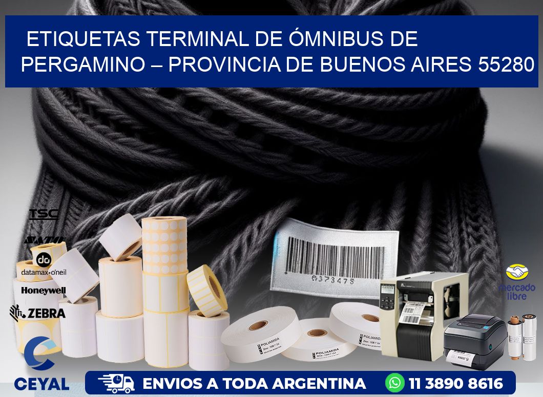 ETIQUETAS TERMINAL DE ÓMNIBUS DE PERGAMINO – PROVINCIA DE BUENOS AIRES 55280