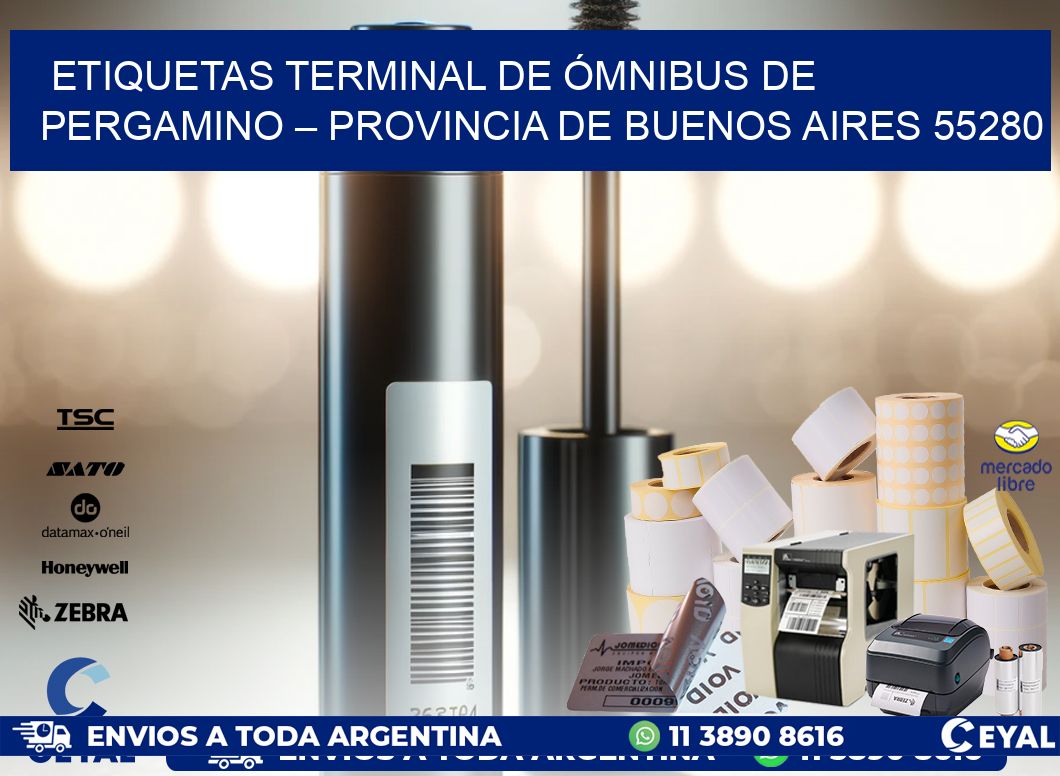 ETIQUETAS TERMINAL DE ÓMNIBUS DE PERGAMINO – PROVINCIA DE BUENOS AIRES 55280