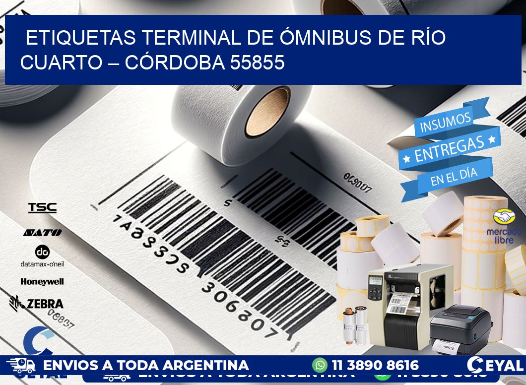 ETIQUETAS TERMINAL DE ÓMNIBUS DE RÍO CUARTO – CÓRDOBA 55855