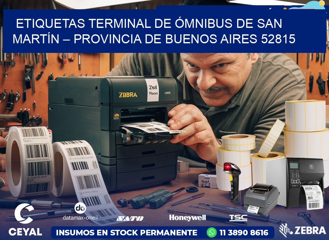 ETIQUETAS TERMINAL DE ÓMNIBUS DE SAN MARTÍN – PROVINCIA DE BUENOS AIRES 52815