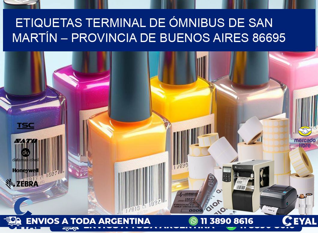 ETIQUETAS TERMINAL DE ÓMNIBUS DE SAN MARTÍN – PROVINCIA DE BUENOS AIRES 86695