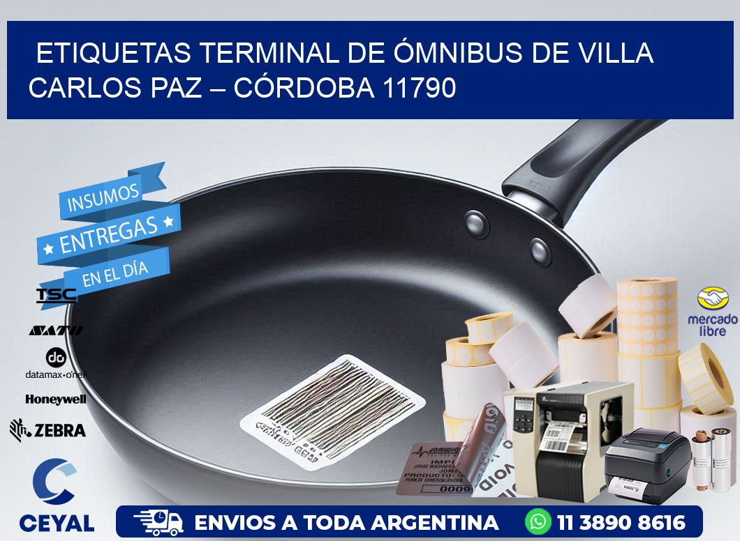 ETIQUETAS TERMINAL DE ÓMNIBUS DE VILLA CARLOS PAZ – CÓRDOBA 11790